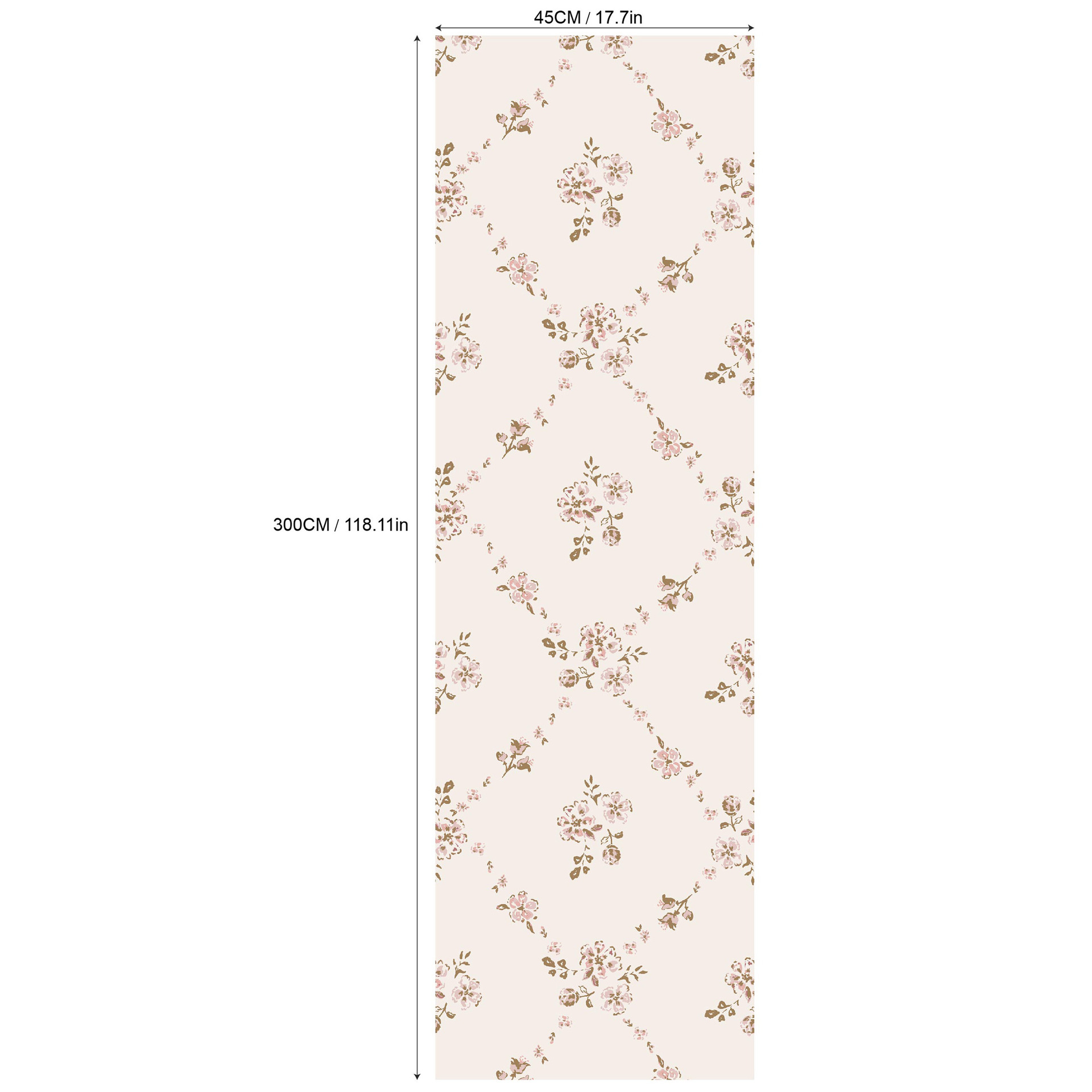 Baby Nursery Decor Girl - กาววอลล์เปเปอร์สําหรับผนังดอกไม้สีชมพูฤดูใบไม้ผลิ Theme Peel & Stick กันน้ําห้องพักหญิงเนอสเซอรี่