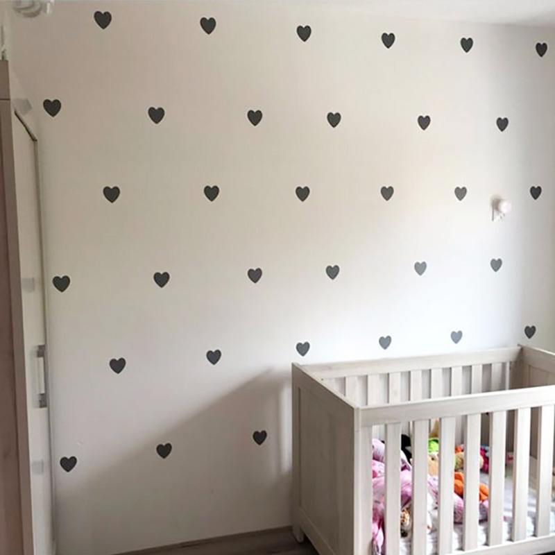 Baby Nursery Decor Girl - หัวใจเด็กสติกเกอร์ตกแต่งห้องสาวห้องนอนสติ๊กเกอร์ติดผนังเด็กสติ๊กเกอร์ติดผนังตกแต่งห้อง Nursery Home Decor