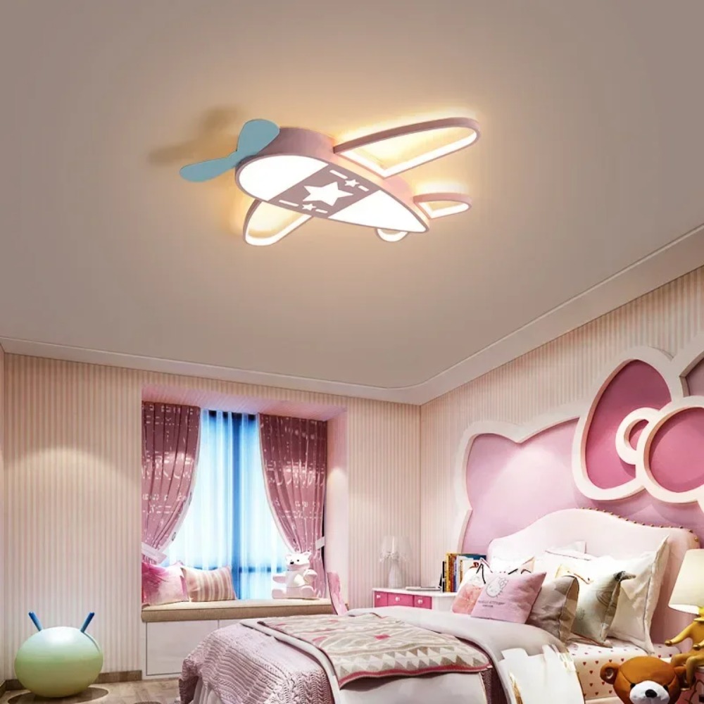 ไฟเพดาน LED รูปเครื่องบินสมัยใ - Baby Nursery Light Fixture บทวิจารณ์และราคา