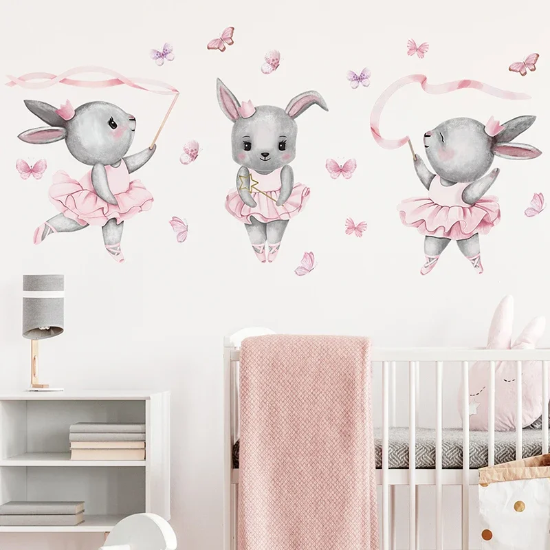 มือวาดบัลเล่ต์กระต่ายกระต่าย D - Baby Girl Nursery Quotes บทวิจารณ์และราคา