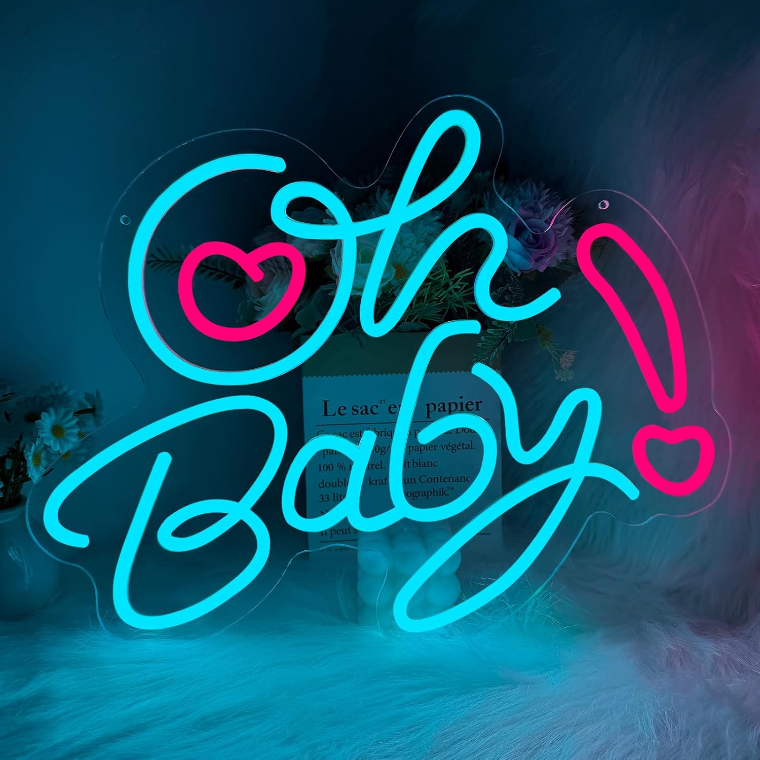 ป้ายไฟ LED รูปหัวใจ Oh Baby พร - Baby Nursery Wall Lights บทวิจารณ์และราคา