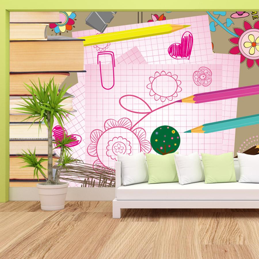 วอลเปเปอร์ลายการ์ตูนแบบลอกติดง - Baby Nursery Peel And Stick Wallpaper บทวิจารณ์และราคา