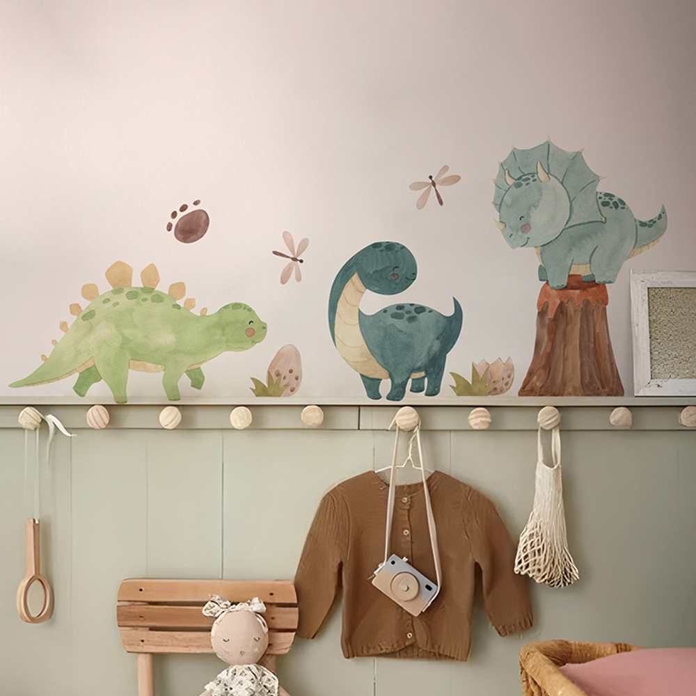 สติ๊กเกอร์ติดผนังรูปไดโนเสาร์ส - Baby Girl Nursery Quotes บทวิจารณ์และราคา
