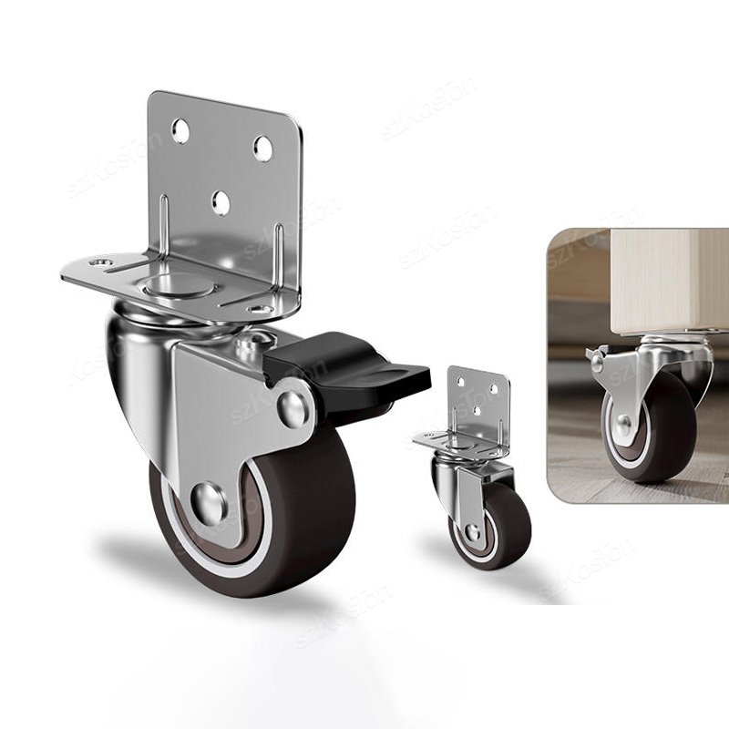 4pcs L-Shaped เฟอร์นิเจอร์ล้อล - Baby Nursery Trolley บทวิจารณ์และราคา