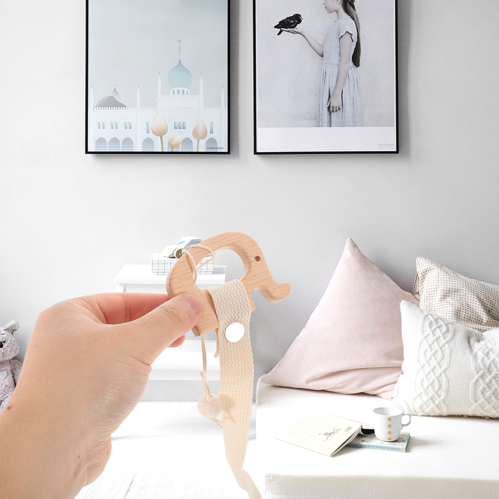 ที่เก็บกิ๊บติดผมไม้ ลายการ์ตูน - Baby Nursery Decor Girl บทวิจารณ์และราคา