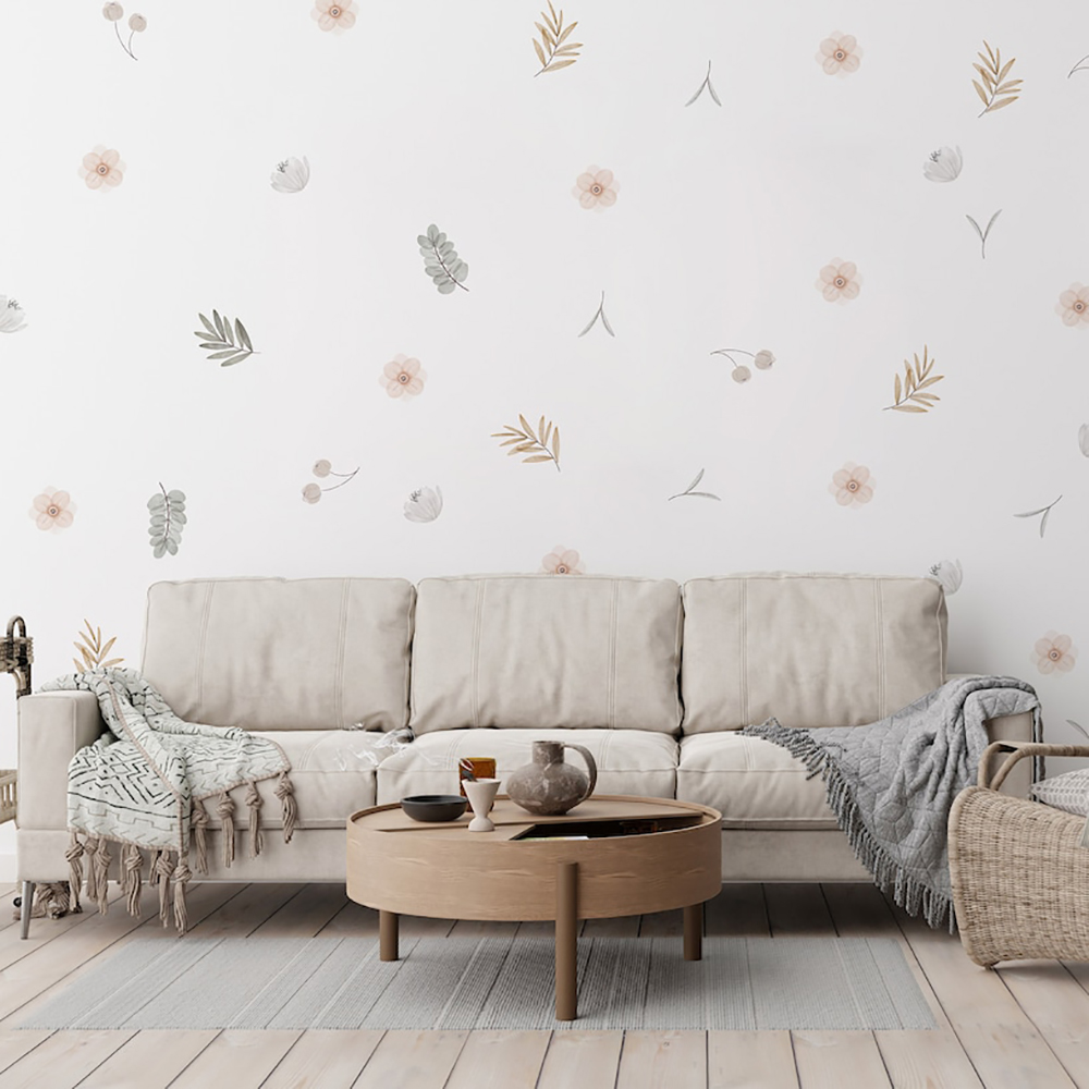 Boho ใบพฤกษศาสตร์ DIY Wall Dec - Baby Nursery Decor Girl บทวิจารณ์และราคา