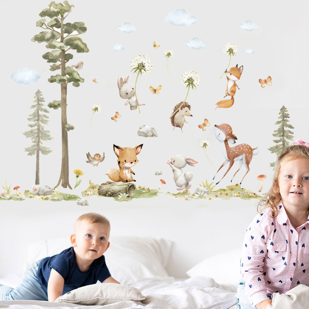 สัตว์ป่าน่ารักสติ๊กเกอร์ติดผนั - Baby Girl Nursery Quotes บทวิจารณ์และราคา